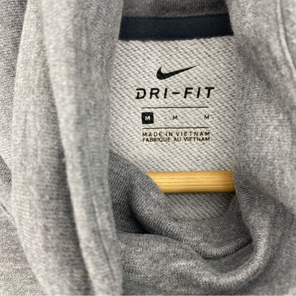 NIKE dri fit gray athletic athleisure sweatshirt with pockets womens size medium - Picture 5 of 10